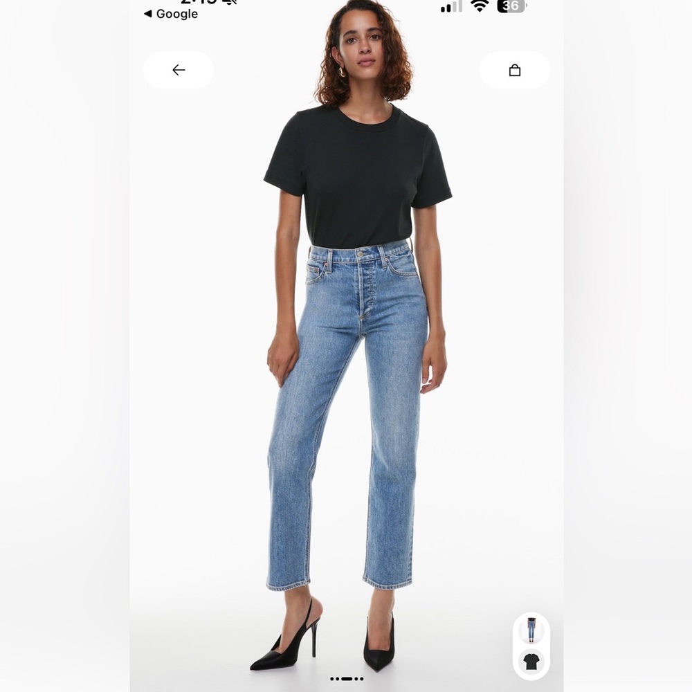 Denim Forum The Arlo Hi-Rise Trouser Straight